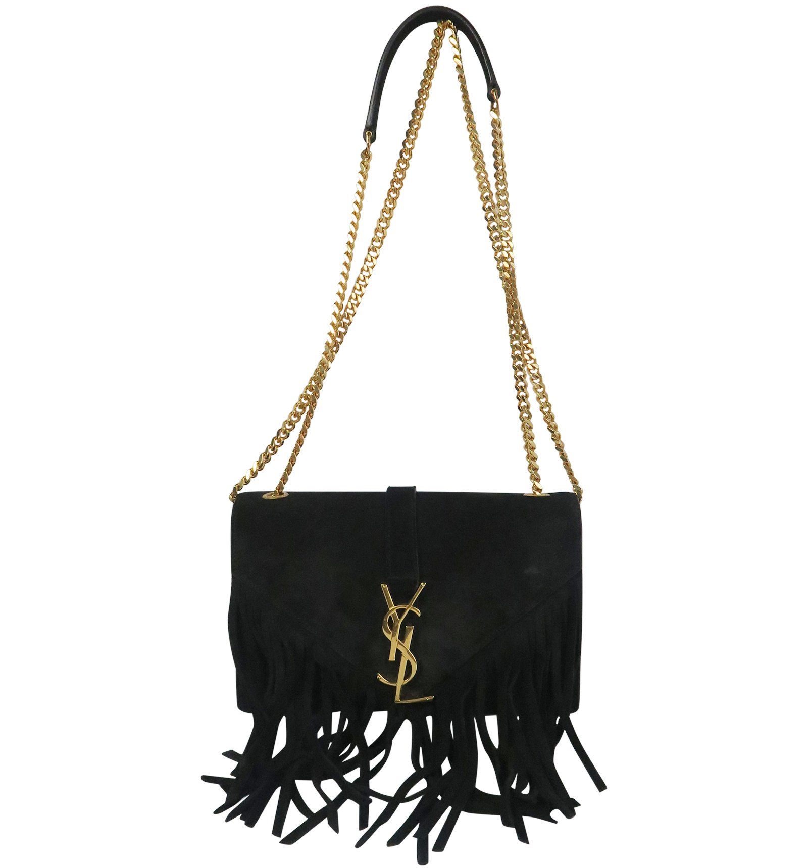 Ysl discount fringe tote